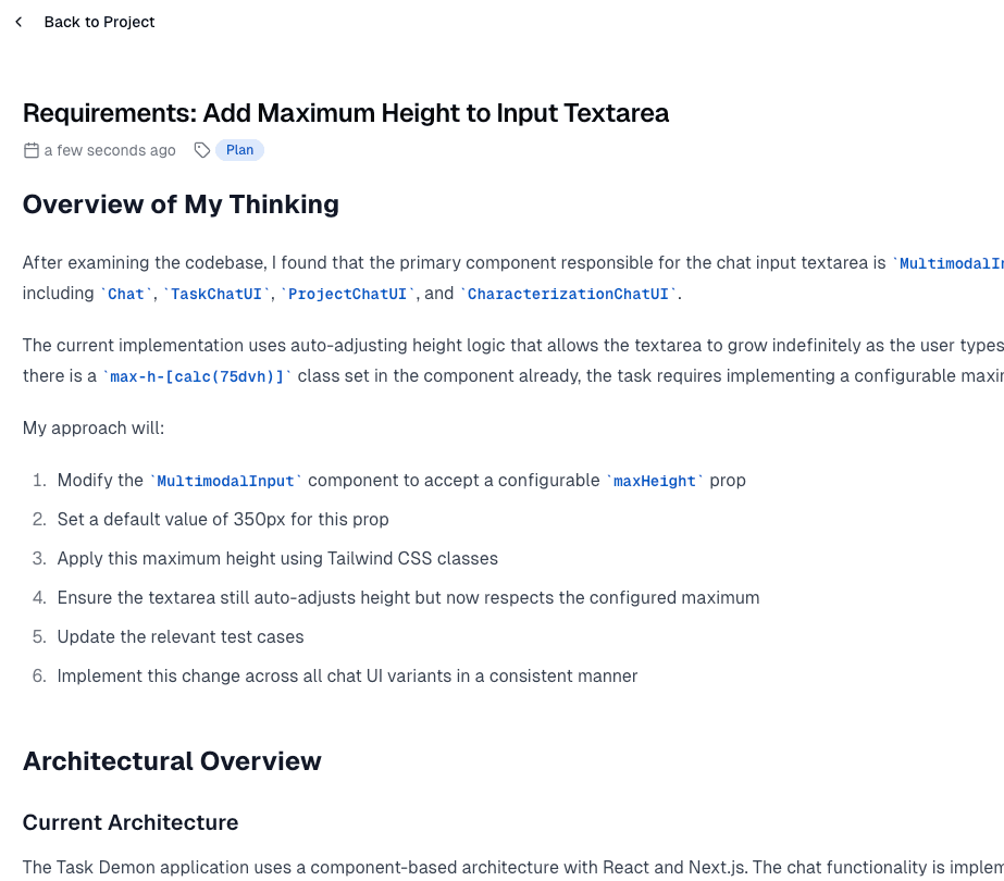 Automated Implementation Planning