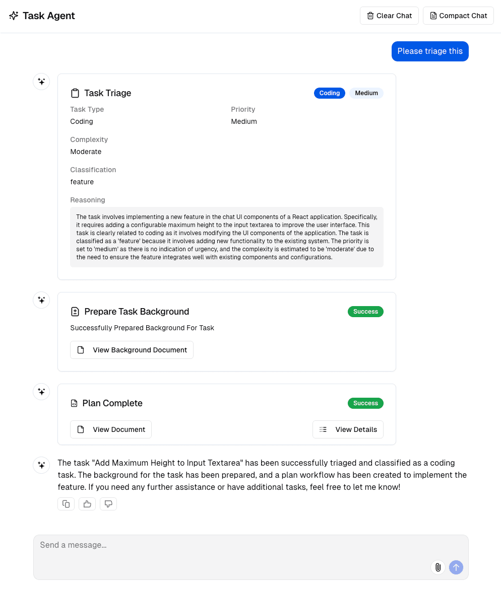 Task Demon Task AI interface